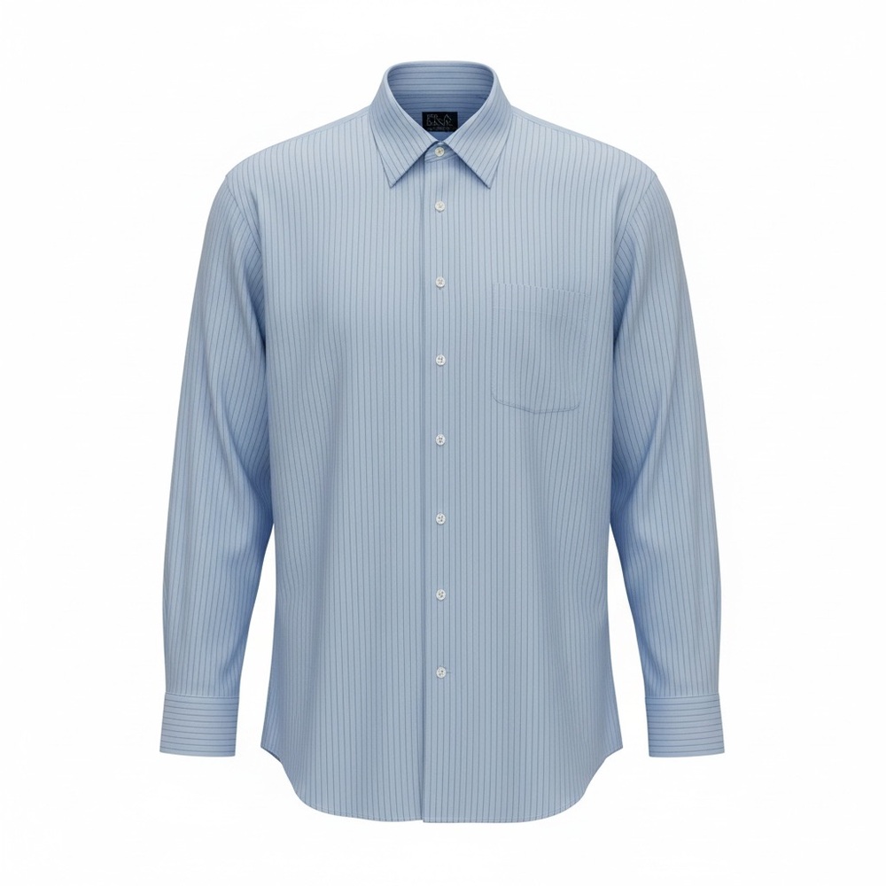 Jos. A. Bank Blue Striped Dress Shirt